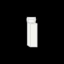 Immagine modello scatola per 1 singola bottiglia con coperchio